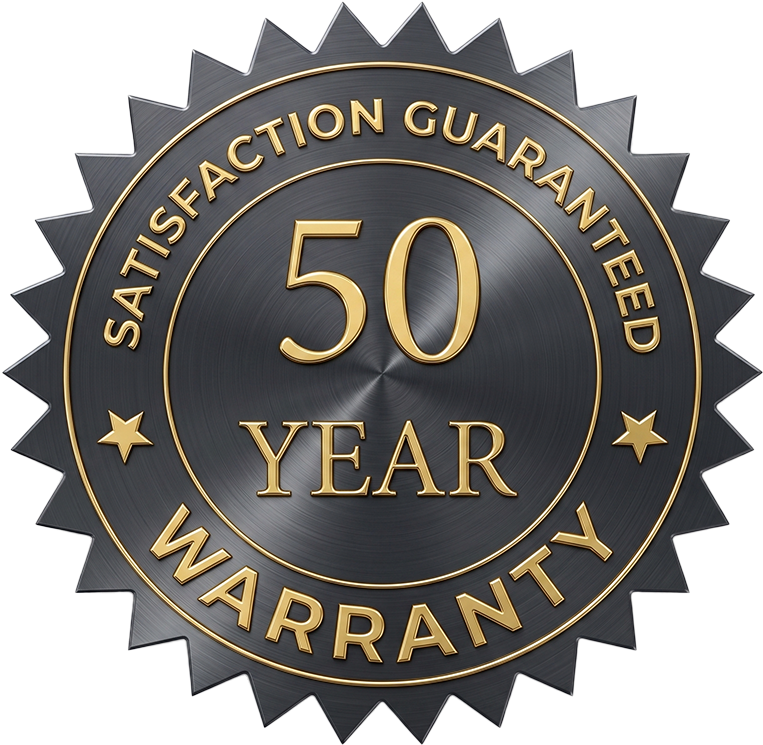 ShingleMe 50-Year Satisfaction Guaranteed Warranty Seal